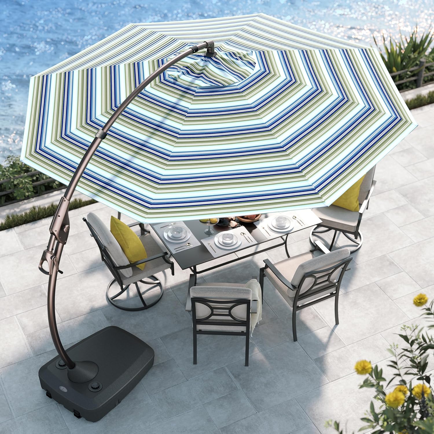 Grand patio 11 FT Cantilever Umbrella for Pool Garden Backyard