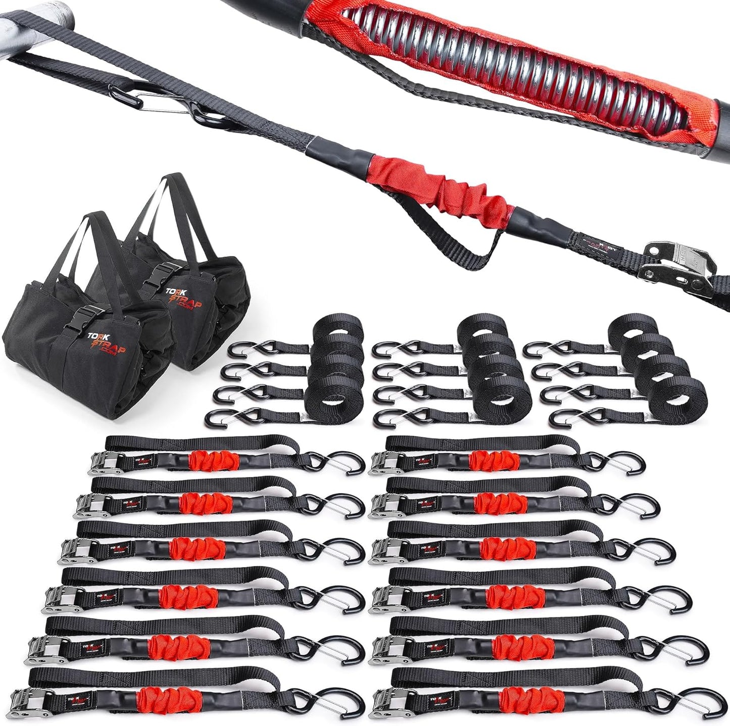TorkStrap 14ft x 1ft' Self Tensioning Tie Down Straps Review