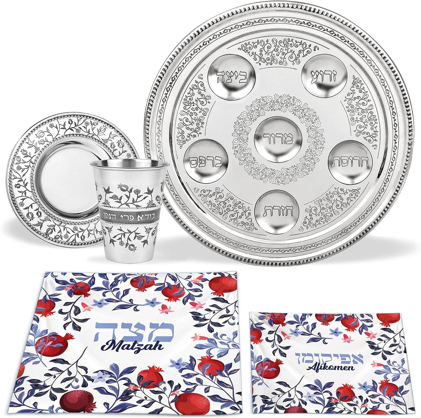 Stunning Pomegranate Passover Seder Set for Elegant Celebrations