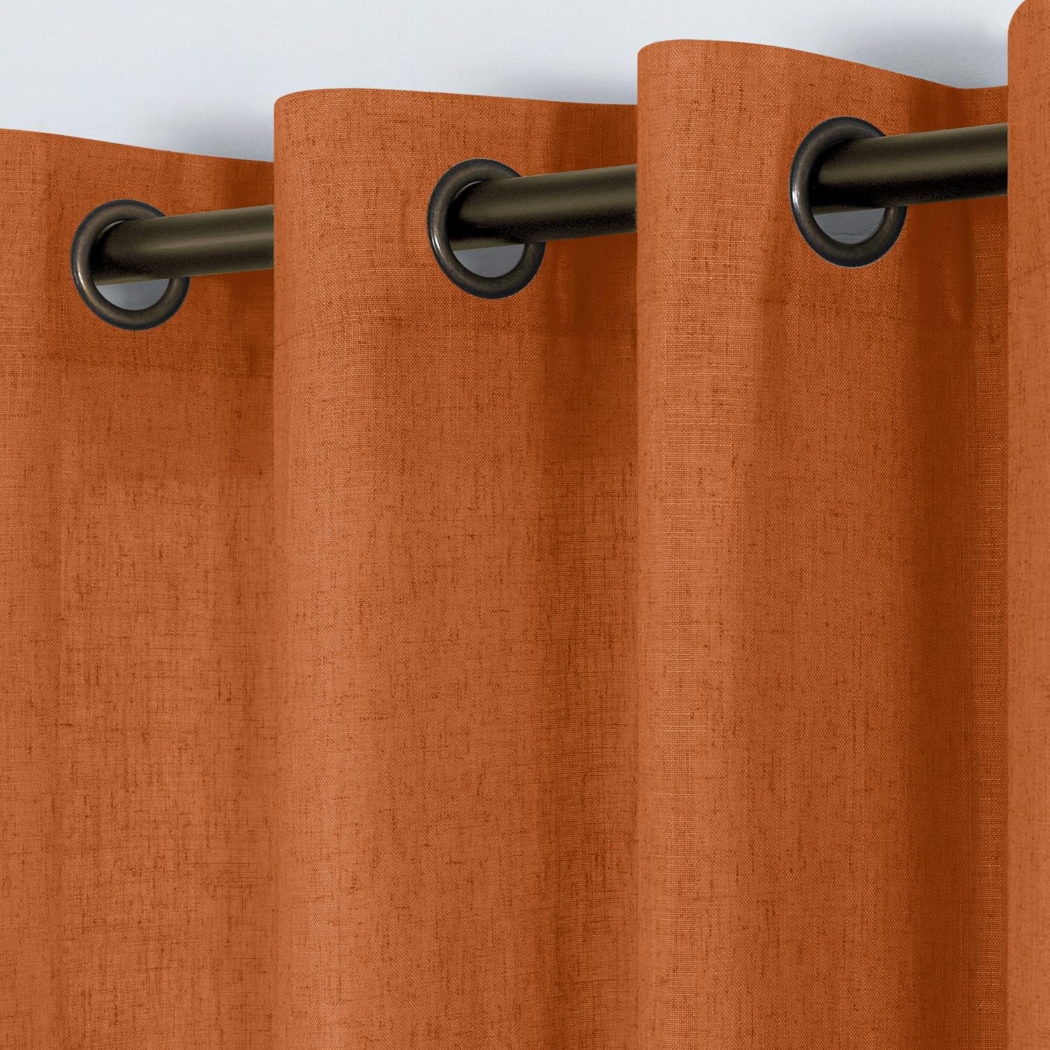 KOUFALL Burnt Orange Curtains for Living Room and Bedroom