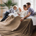 Bedsure GentleSoft Cal King Blanket in Plush Sherpa Fleece Design