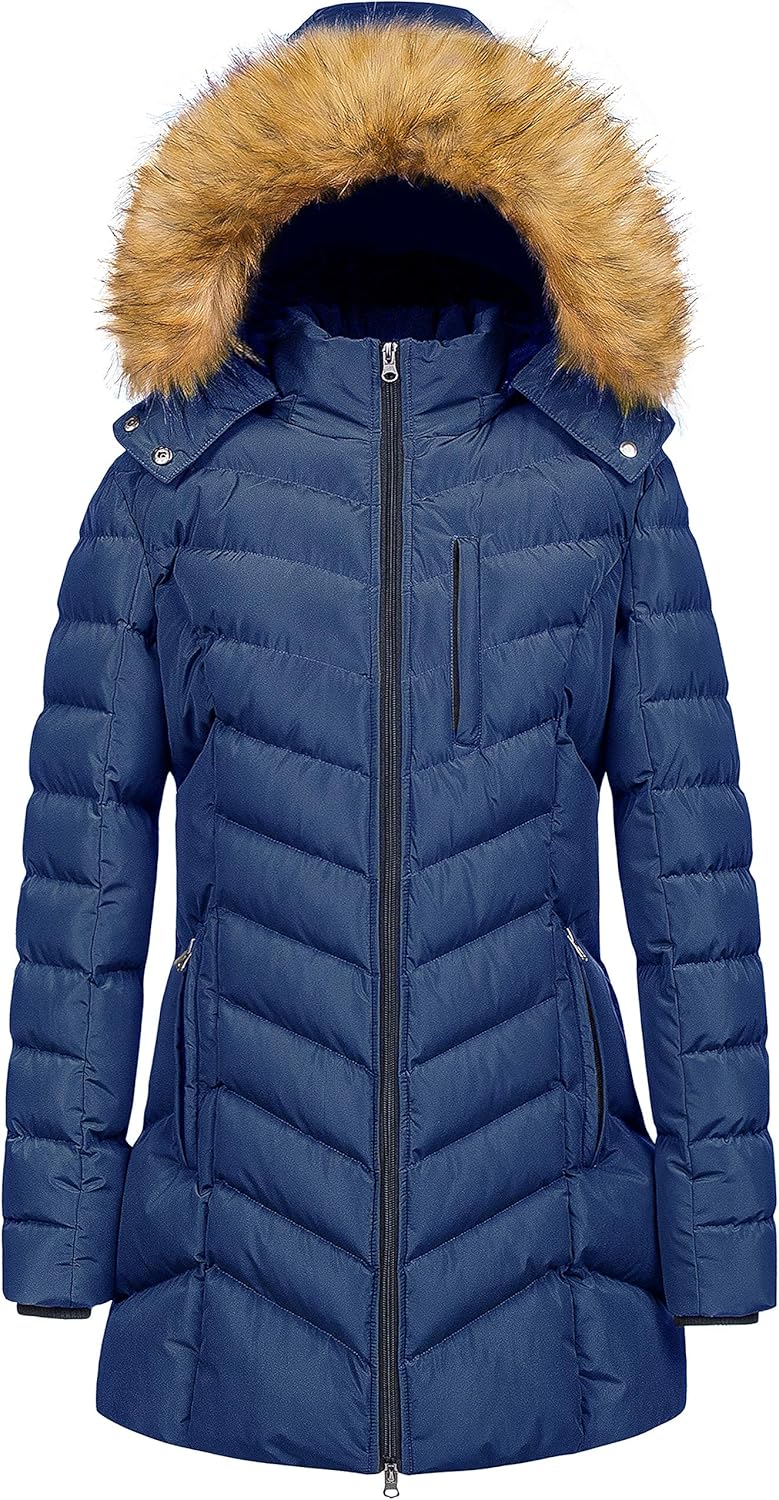 Waterproof Warm Long Puffer Jacket for Women - CREATMO US
