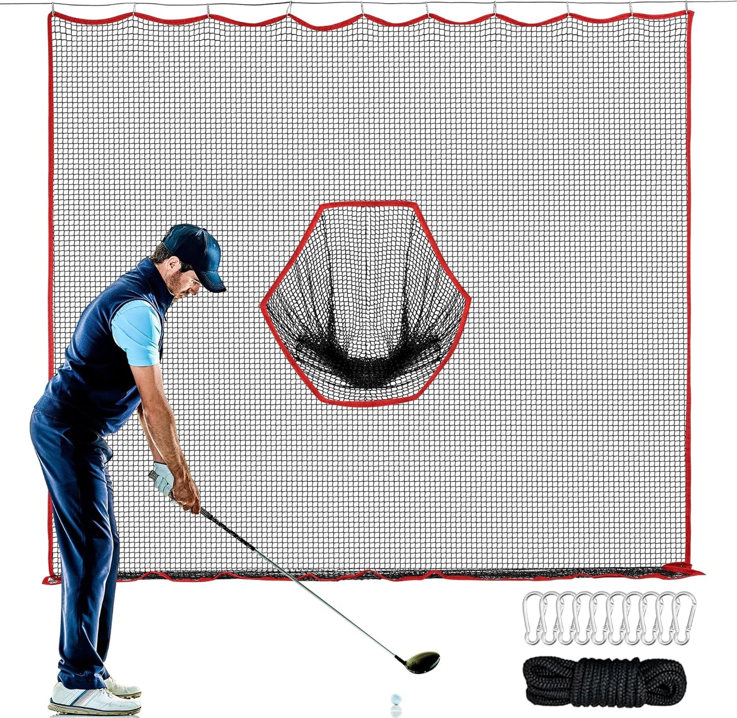 FRANKTECH Golf Net: Heavy Duty Hitting Barrier