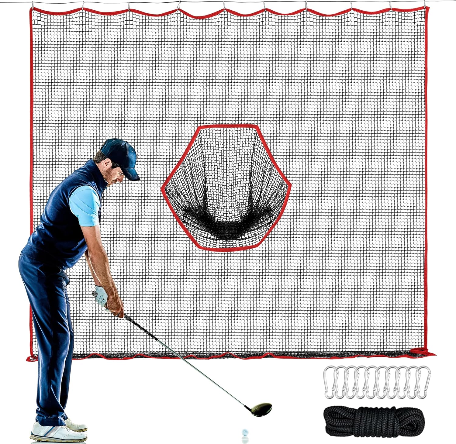 FRANKTECH Golf Net: Heavy Duty Hitting Barrier