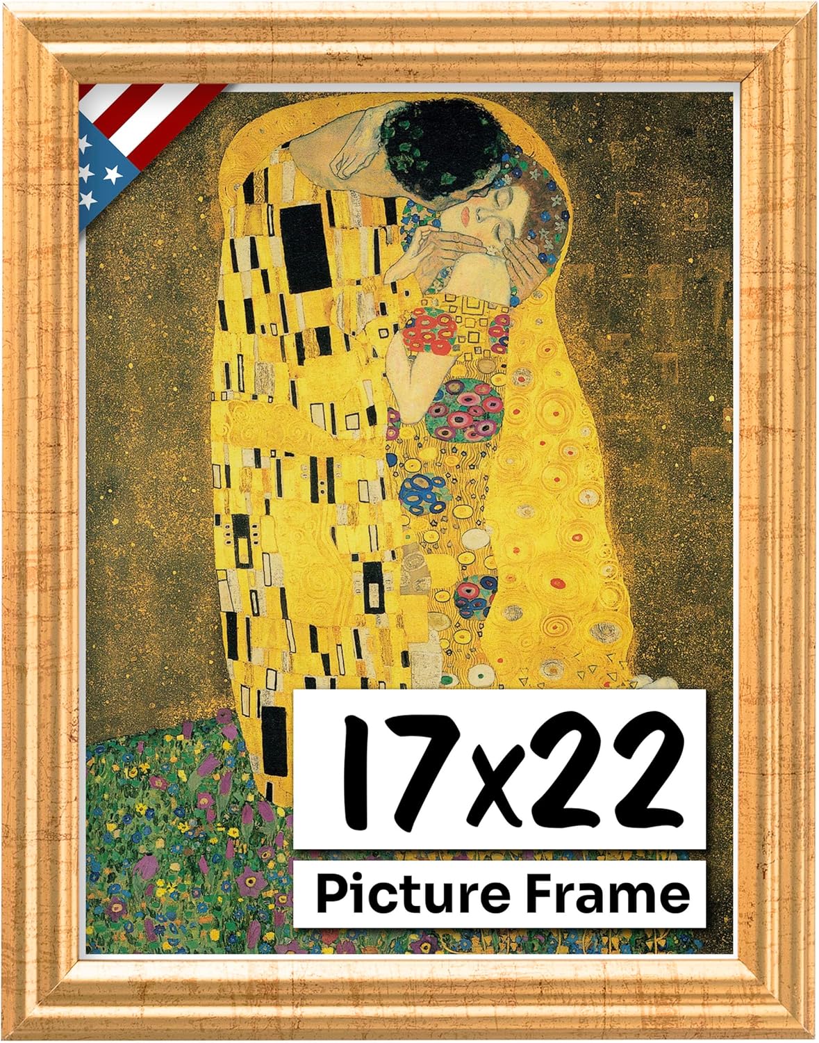 Antique Gold 17x22 Picture Frame for Elegant Wall Decor