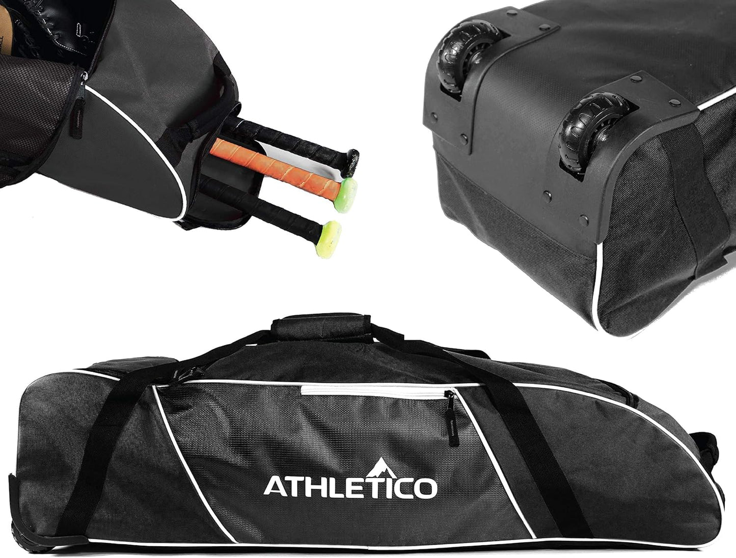 Athletico Rolling Baseball Bag: Perfect Gear Storage Solution
