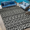 Waterproof Outdoor Rug 8x10 ft Reversible Plastic Straw Rug - Easy