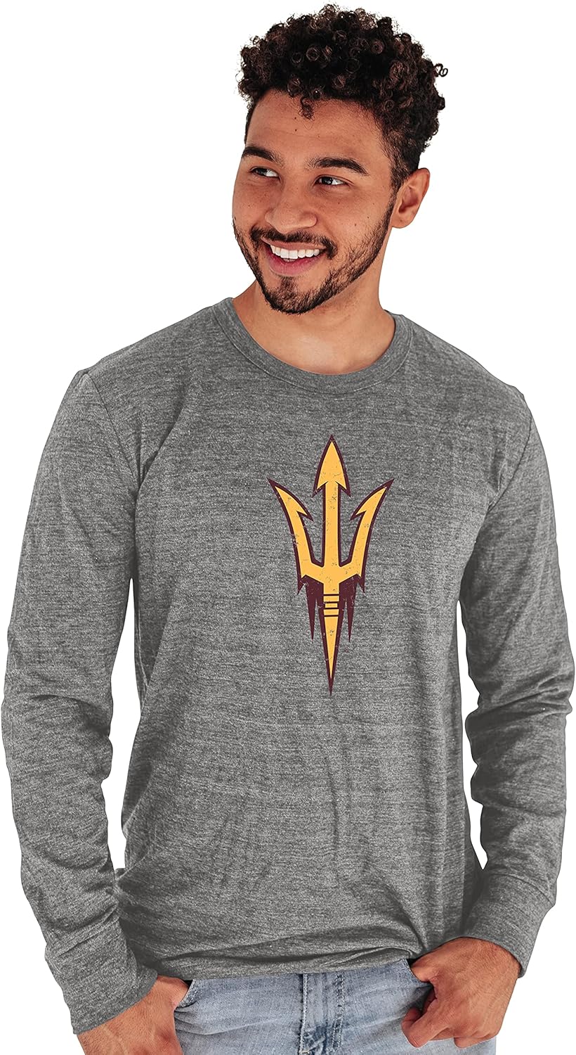 Arizona State Sun Devils Mens Tri-Blend Long Sleeve T-Shirt