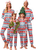Ekouaer Christmas Matching Family Onesie Pajamas - Cozy Zipper