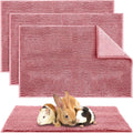 Guinea Pig Cage Liner 4 Pcs Washable Fleece Pee Pads for Pets