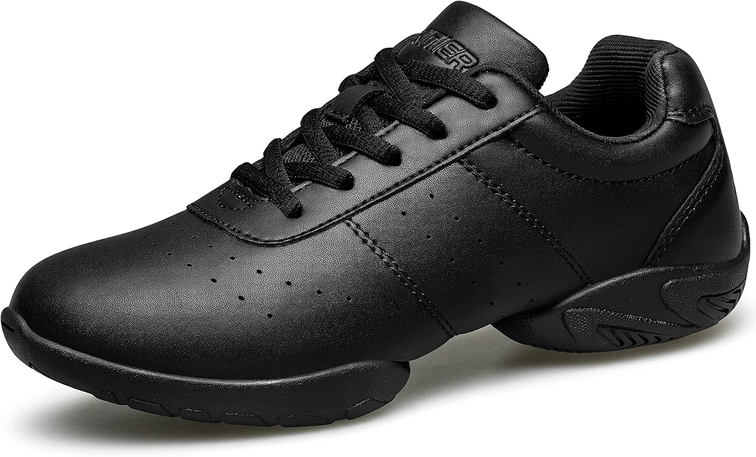 BAXINIER Girls White Cheerleading Dance Shoes for Active Youth
