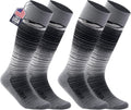 USA-Made Merino Wool Ski Socks: Targeted Cushion
