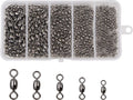 Barrel Swivels Fishing Tackle Kit, 300pcs Crane Ball Bearing Swivels