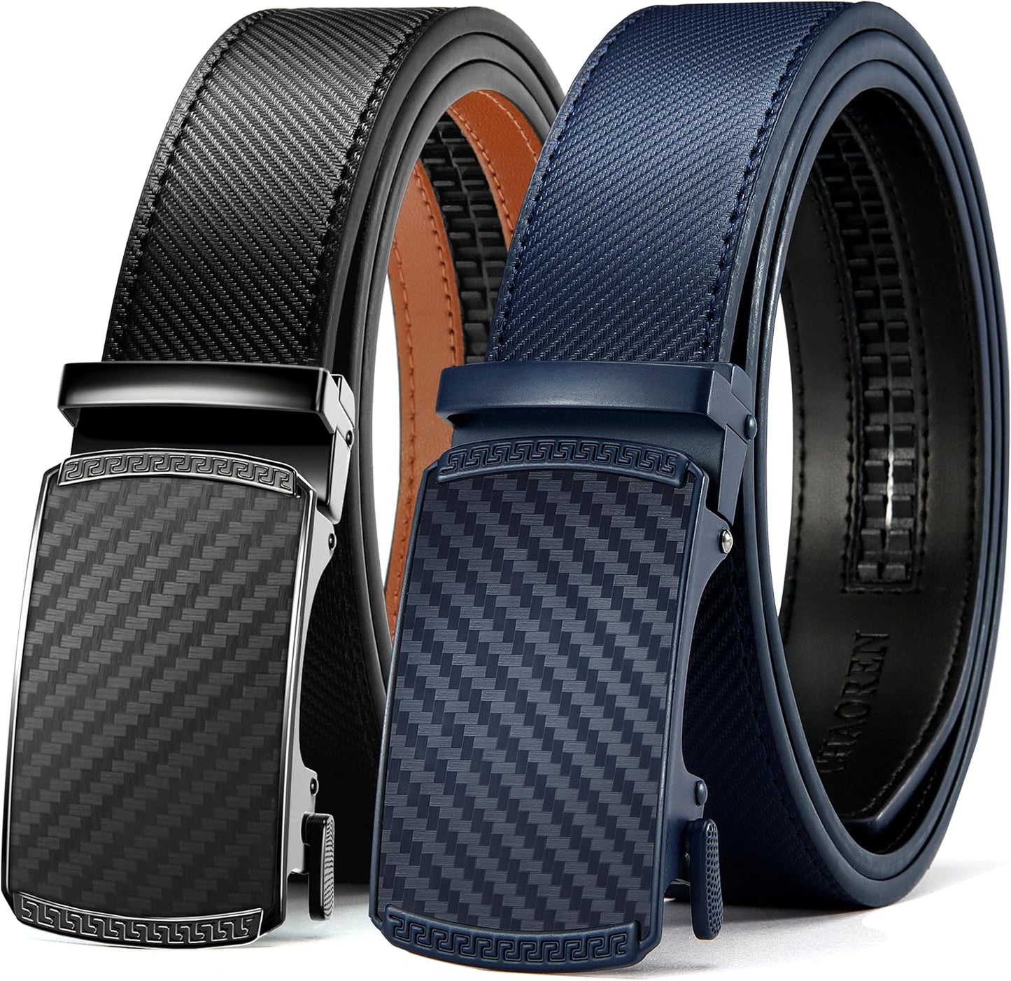 CHAOREN Leather Ratchet Belt for Men - Customizable Fit & Style