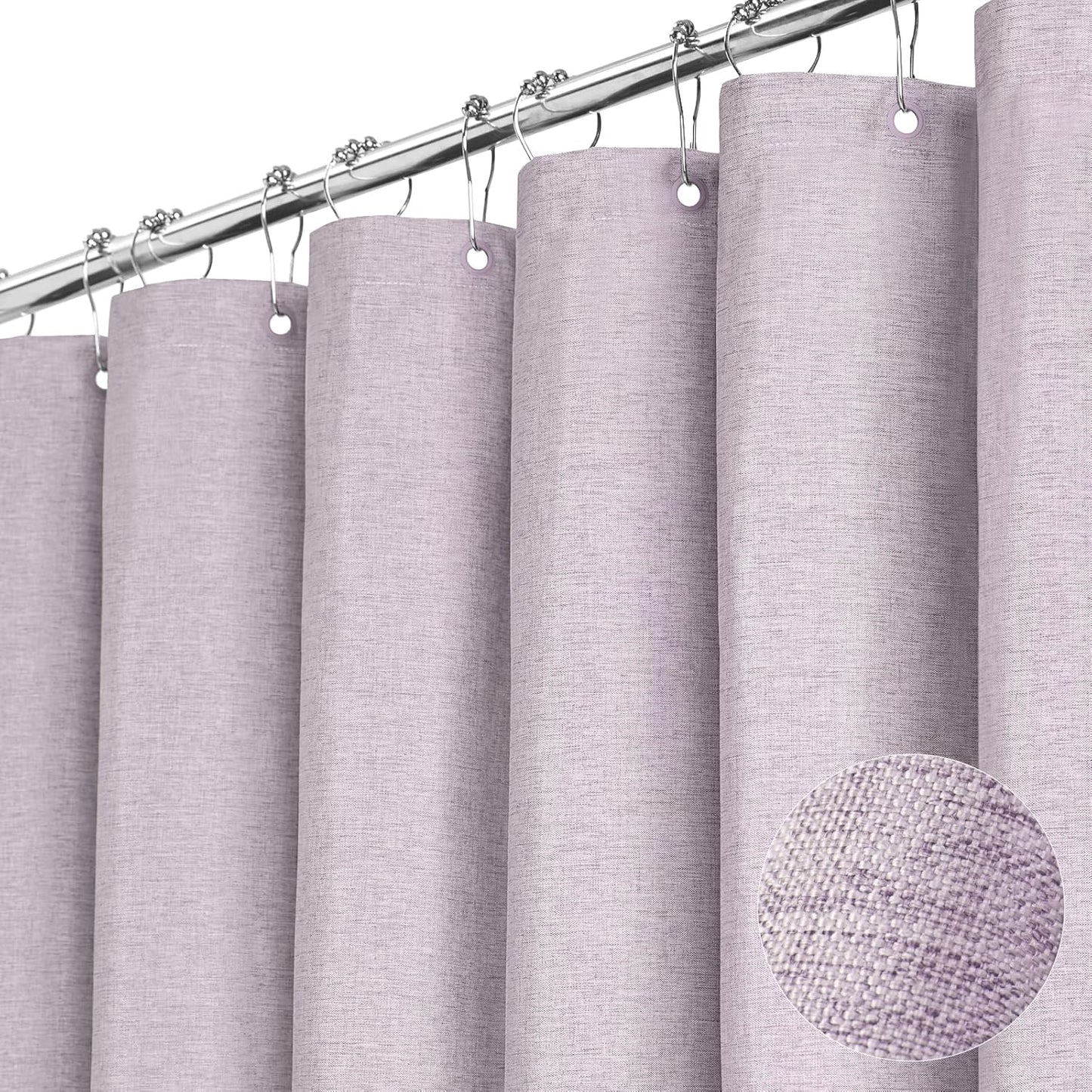 BTTN 72x84 Inch Long Luxury Shower Curtain Set