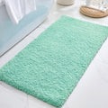 ILANGO Spa Blue Bathroom Rug Runner 60in x 24in - Plush, Non Slip