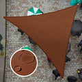 ColourTree 11ft x 14ft x 17.8ft Triangle Waterproof Sun Shade Sail