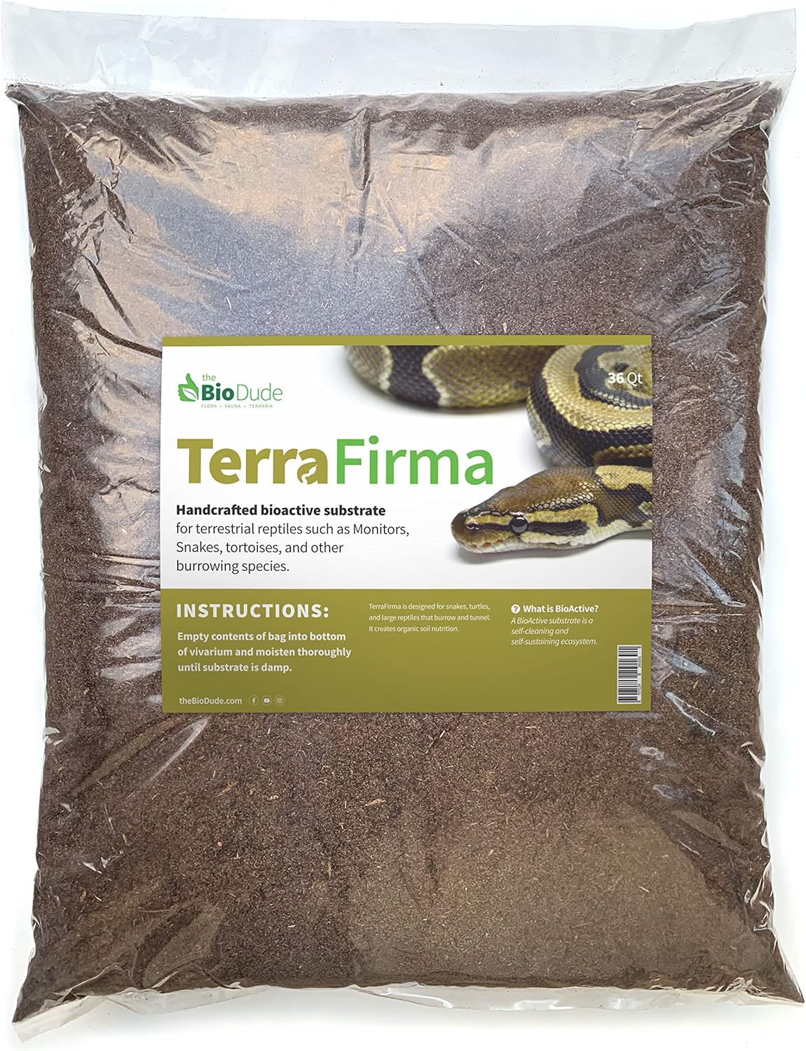Bio Dude Terra Firma Reptile Substrate for Terrariums and Vivariums