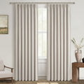 Custom Curtains 78 in Long Pinch Pleated Blackout Drapes - Room