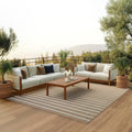 Positano Indoor/Outdoor Jute Ivory 9 ft x 12 ft Rug - Coastal, Easy