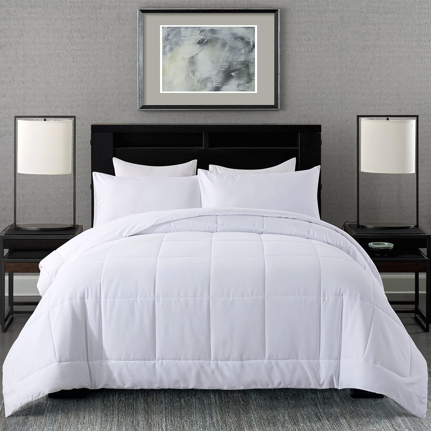 DOWNCOOL Twin Comforter Set - Soft All Season Bedding Comforters