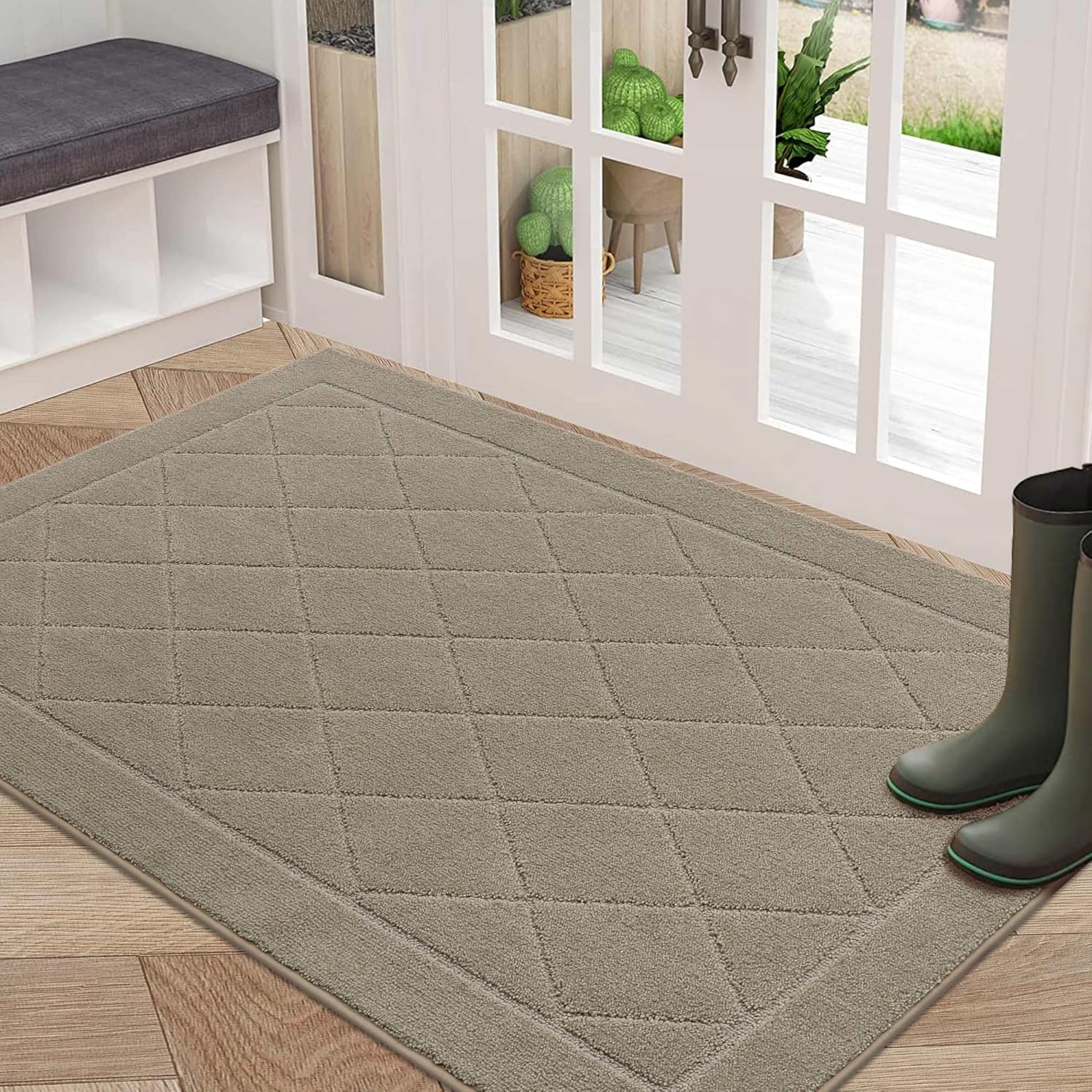 BEQHAUSE Dirt Trapper Door Mat for Clean and Dry Floors