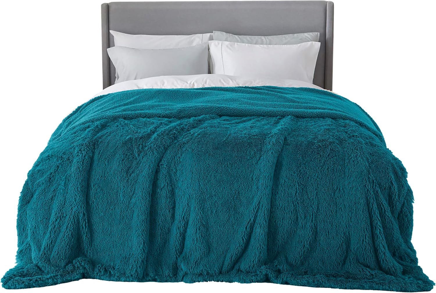 Bedsure GentleSoft Fluffy Turquoise Teal King Size Blanket Review