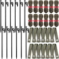 Tree Stake Kit 36 Pc Heavy Duty Stakes and Straps - Reliable Young