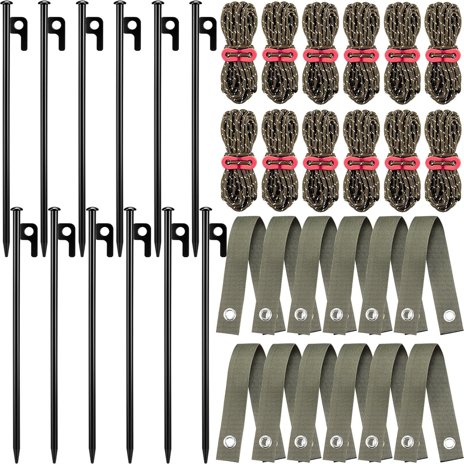 Sintuff 36 Pcs Heavy Duty Tree Stake Kits for Young Trees
