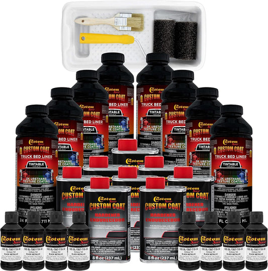 Custom Coat Black Metallic 2 Gallon Truck Bed Liner Kit Review