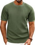 PJ PAUL JONES Mens Knit Crewneck T-Shirt - Comfortable Everyday
