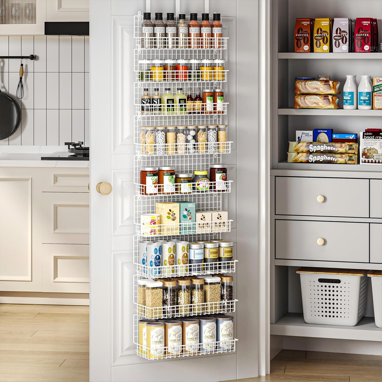 9-Tier Spice Rack Organizer for Effortless Kitchen Storage