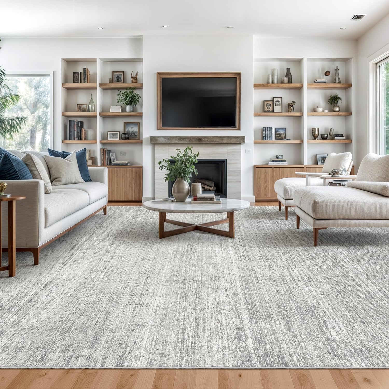 Valenrug Washable Rugs 4x6 - Soft, Stain Resistant Area Rug