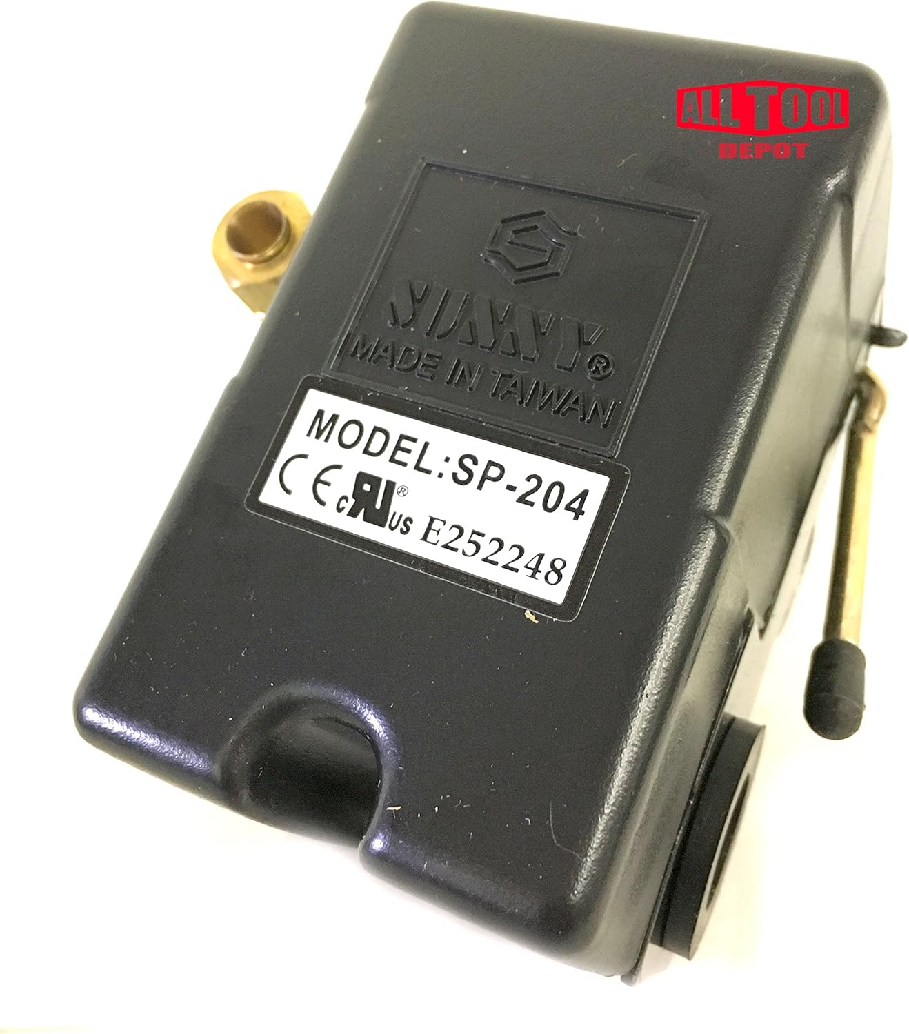 High-Powered Air Pressure Switch - 95-125 PSI, 25 Amp