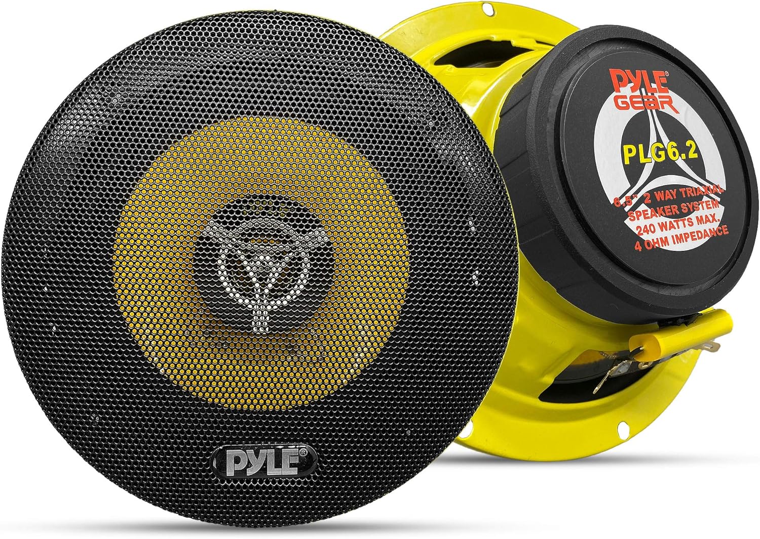 Pyle Car Two Way Speaker System - 6.5 Inch 240 Watt Sound