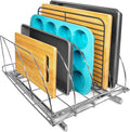 Pull Out Cutting Board and Baking Pan Organizer Rack - Extra-Large