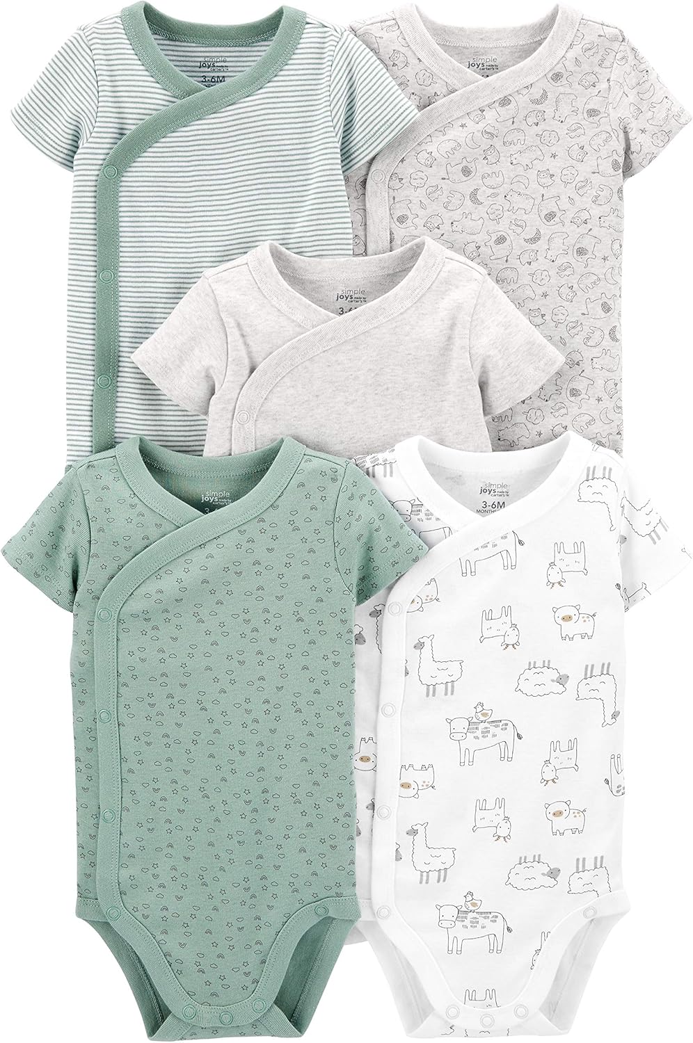 Easy Dressing: Carter's Unisex Side Snap Bodysuits
