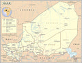Large Detailed Niger Map: Political & Administrative | Palmetto Posters