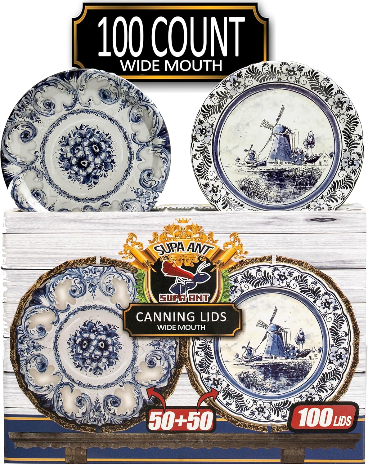 Supa Ant Wide Mouth Canning Lids for Perfect Food Preservation