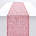 12 x 108 in Rose Pink Sequin Table Runner - Sparkling Event Accent