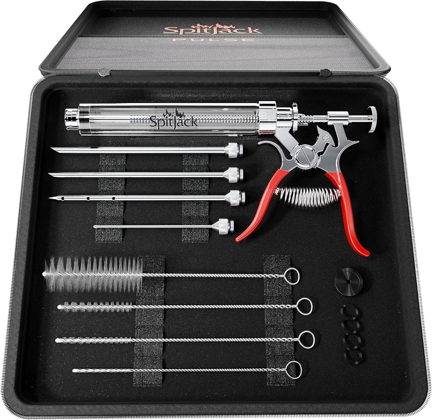 SpitJack PULSE Meat Injector Gun for BBQ and Marinade Flavoring
