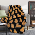 Capybaras Blanket for Kids and Family - Soft 90x120 in King Throw