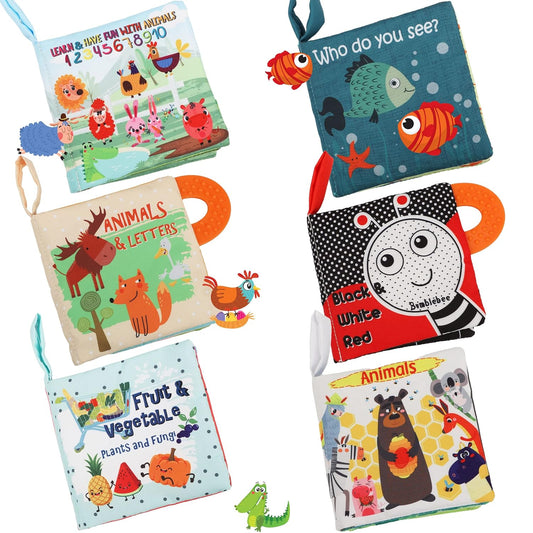 Interactive Crinkle Cloth Books for Early Learning