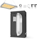 iPower 24x24x55 Grow Tent Kit with 600W LED Grow Light - Faster Plant Growth
