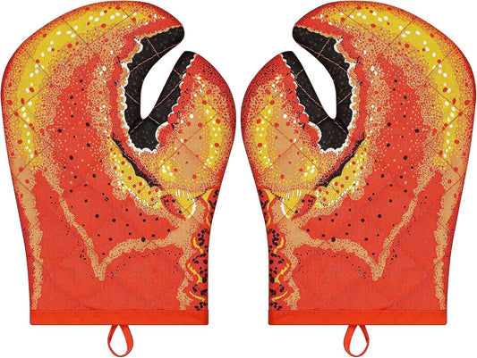 Miruchertter Lobster Claw Oven Mitts - Heat Resistant & Quirky
