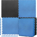 Puzzle Exercise Mat 24in x 24in Foam Tiles - Protective Gym Flooring