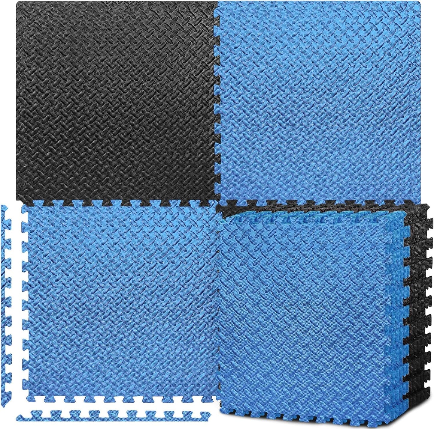 BEAUTYOVO Puzzle Exercise Mat - Interlocking Foam Gym Mats