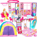 Doll House Portable & Foldable Dollhouse w 60+ Pcs & 2 Dolls - Travel