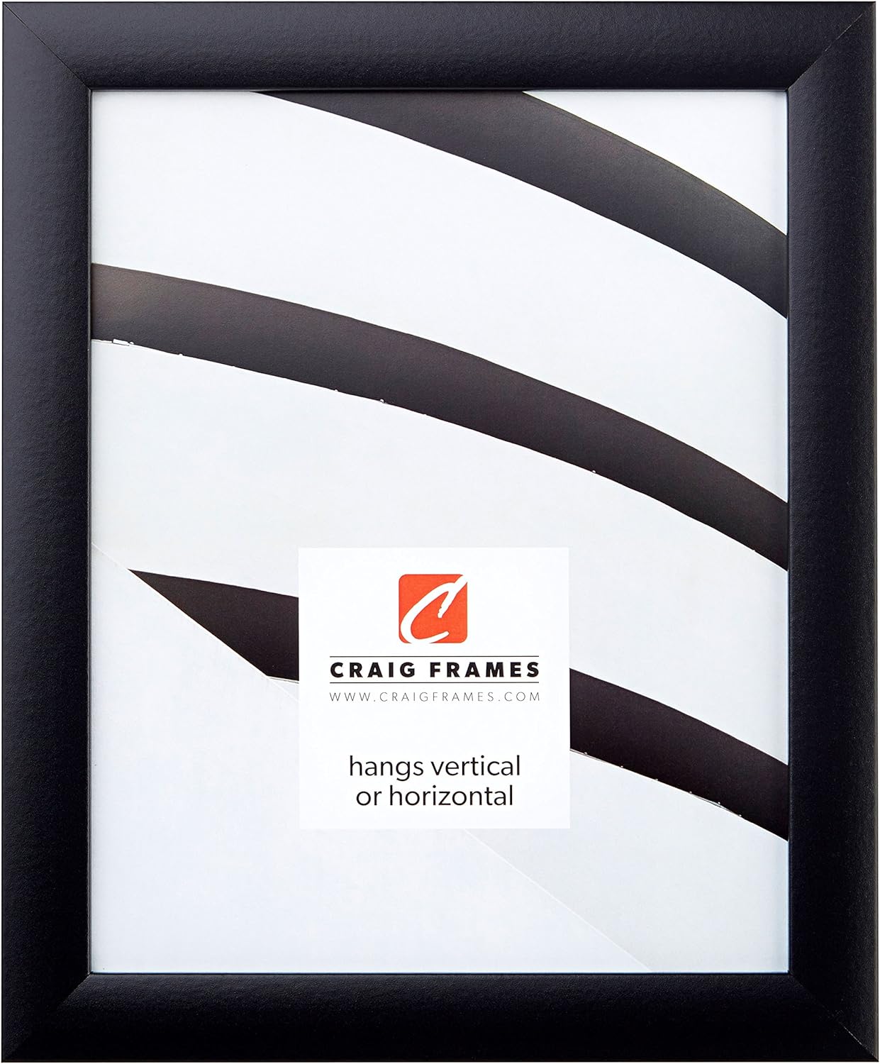 Craig Frames 24 by 24 Inch Black Picture Frame for Wall Hanging