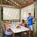 Outdoor Roller Shade with Wand - 95% UV Block Breathable Shade